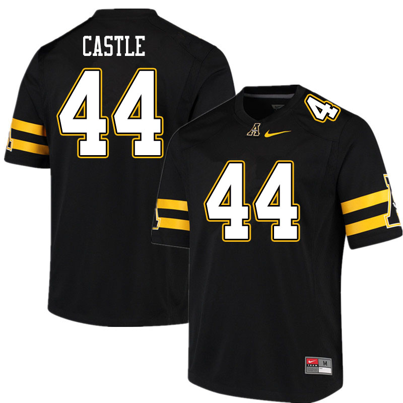 Men #44 Anderson Castle Appalachian State Mountaineers College Football Jerseys Sale-Black